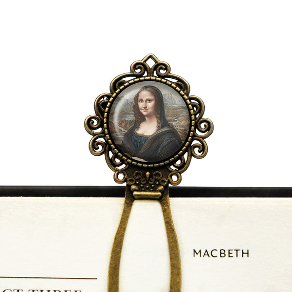 Samuel Arlent Edwards Mona Lisa 19th Century Classic Artwork Bronze Bookmark