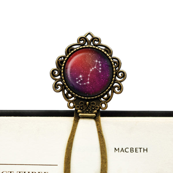 Zodiac Symbol Astrology Scorpio Star Star Constellation Bronze Bookmark