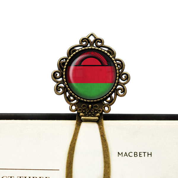 Republic of Malawi Malawian Flag Bronze Bookmark