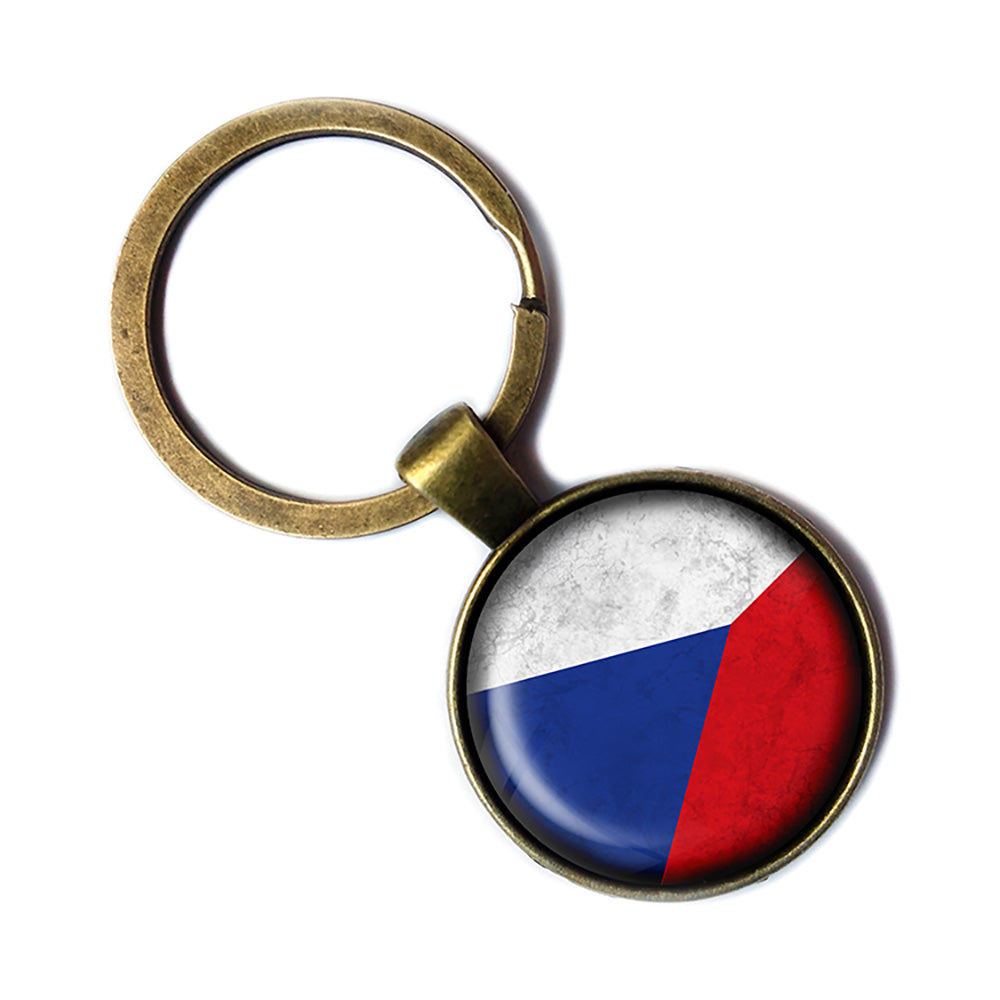 Czech Republic Czechoslovakian Antique Bronze Keychain