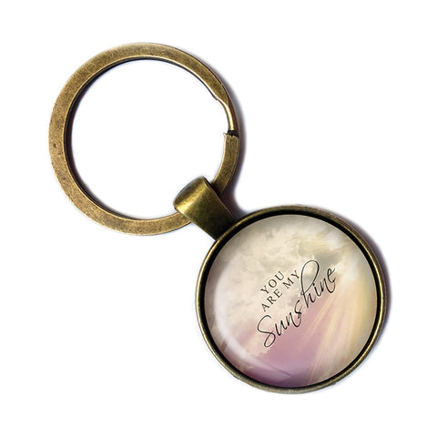 You Are My Sunshine Bronze Keychain