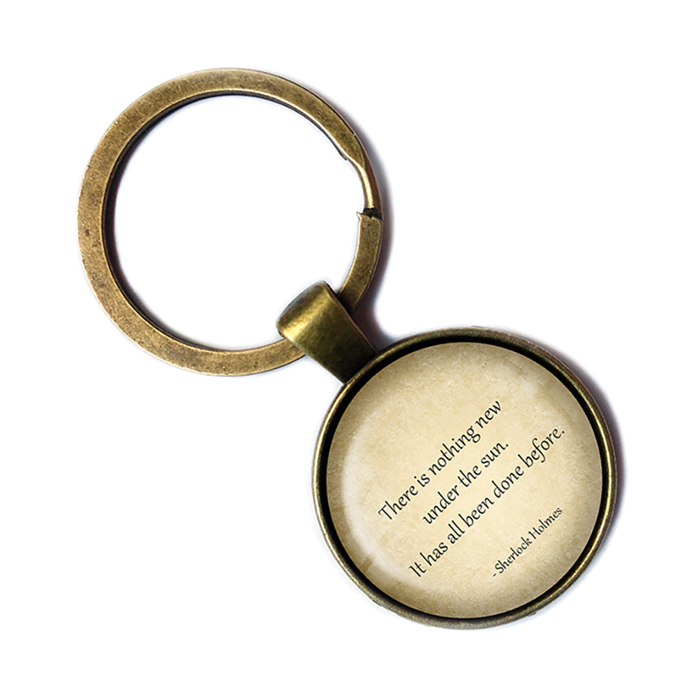 Sherlock Holmes Nothing New under the Sun Bronze Keychain