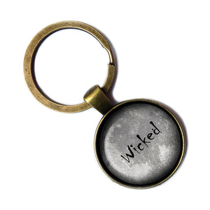 Halloween Wicked Antique Bronze Keychain