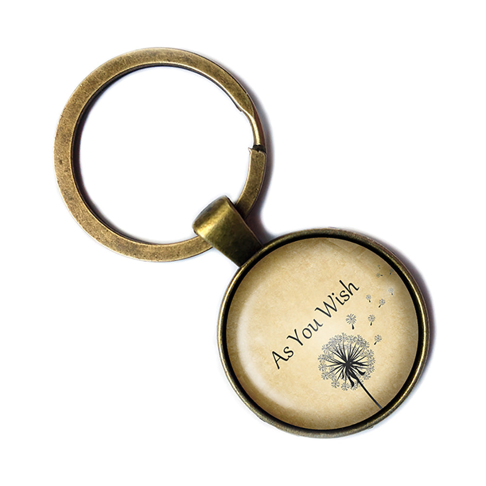 As You Wish Bronze Keychain