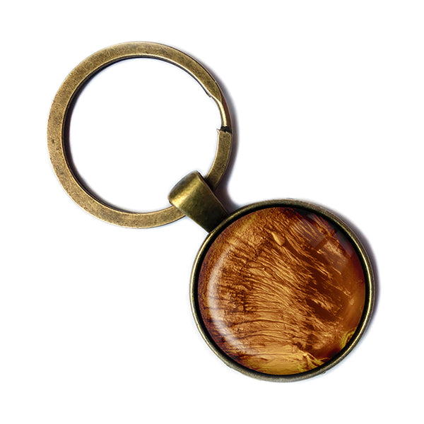 NASA Photograph Mars Surface Antique Bronze Keychain