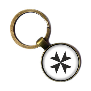 Cross of the Teutonic Knights Teutones Antique Bronze Keychain