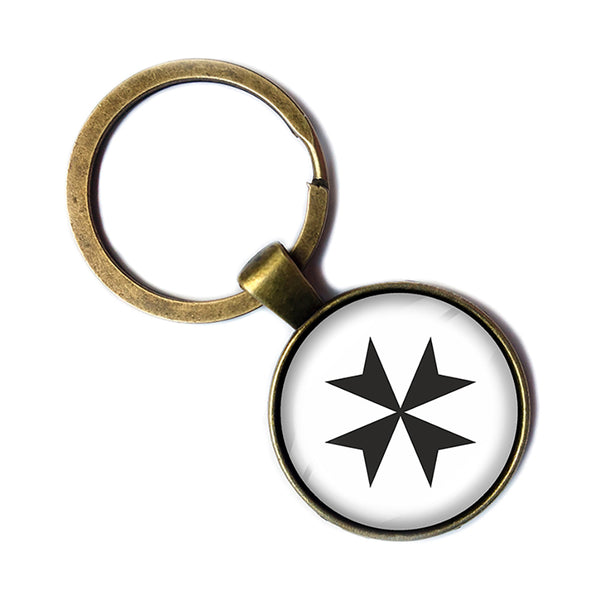Cross of the Teutonic Knights Teutones Antique Bronze Keychain