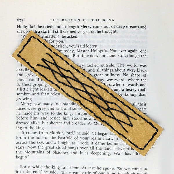 Leather Handmade Journal Stitching Bookmark