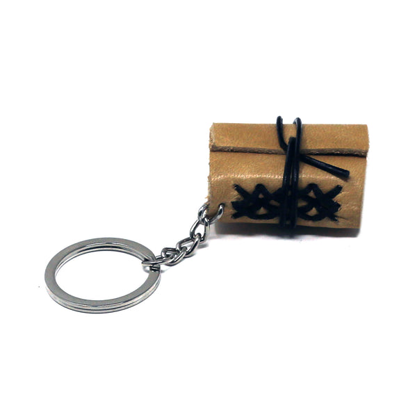 Leather Hand Made Book Journal Keychain Style #2