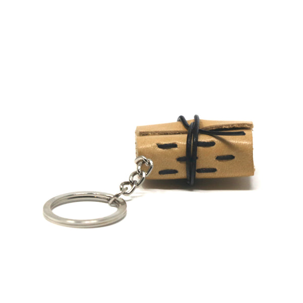 Leather Hand Made Book Journal Keychain Style #8