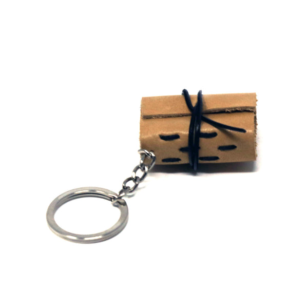 Leather Hand Made Book Journal Keychain Style #8