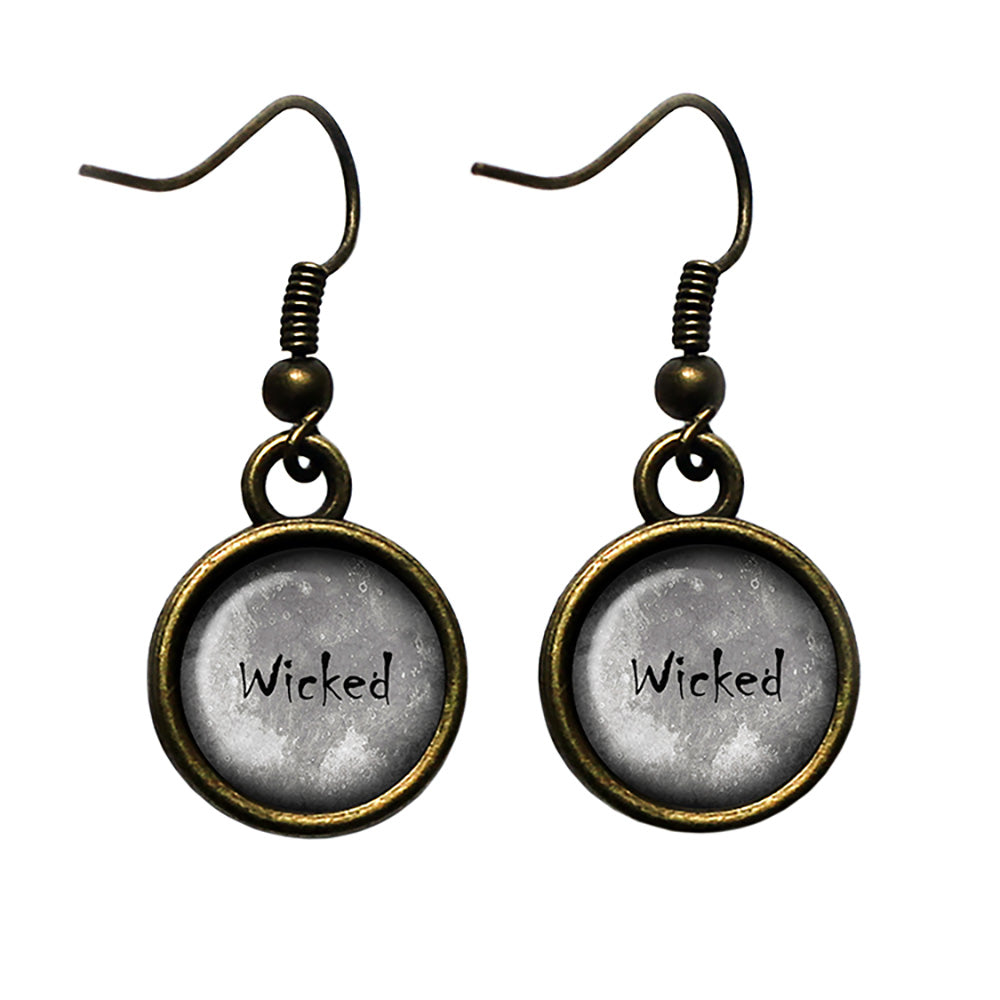 Halloween Wicked Antique Bronze Earrings