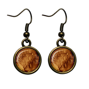 NASA Photograph Mars Surface Antique Bronze Earrings