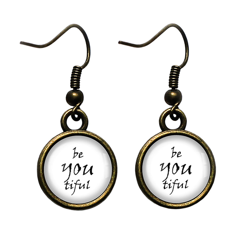 Be You Tiful Beautiful Antique Bronze Earrings
