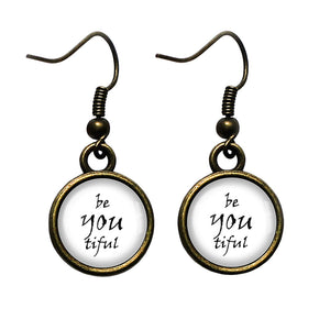 Be You Tiful Beautiful Antique Bronze Earrings