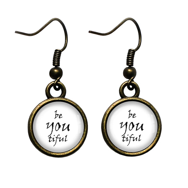 Be You Tiful Beautiful Antique Bronze Earrings
