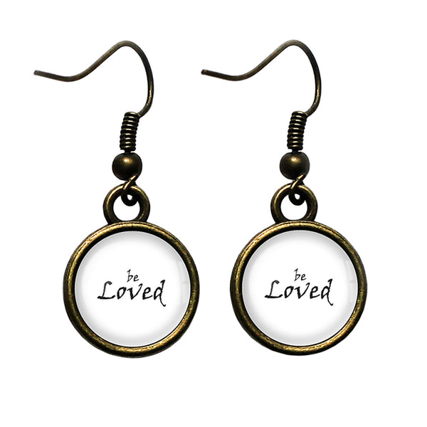 Be Loved Antique Bronze Earrings