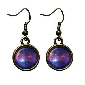 NASA Photograph Nebular Awe Antique Bronze Earrings