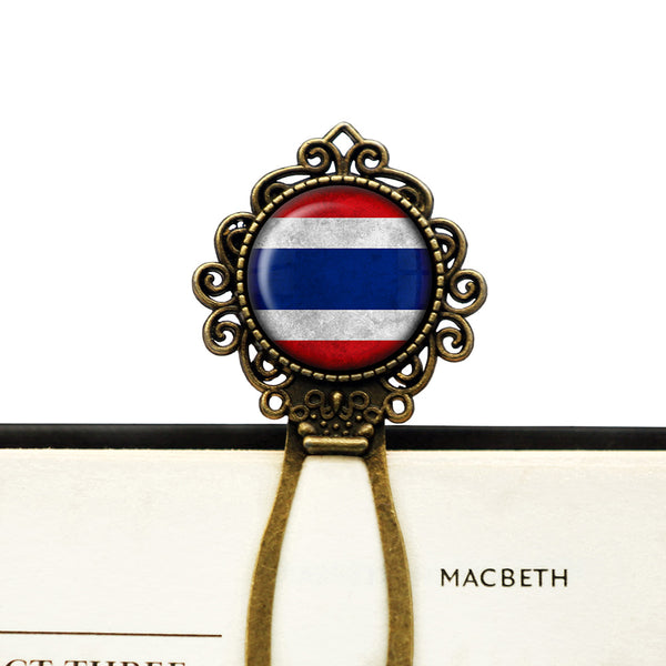 Thailand Thai Flag Bronze Bookmark
