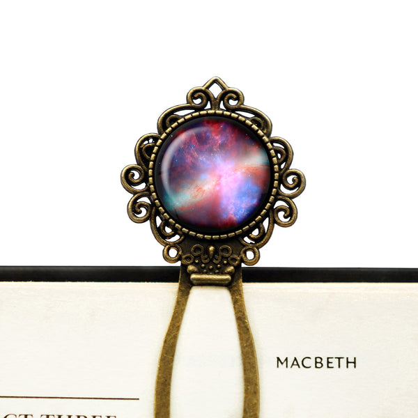NASA Photograph Nebula Color Burst Bronze Bookmark
