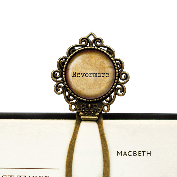 Edgar Allan Poe Nevermore Bronze Bookmark