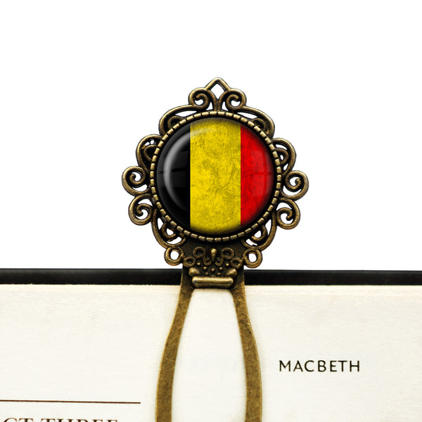 Belgium Belgian Flag Bronze Bookmark