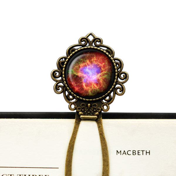 NASA Photograph Crab Nebula Bronze Bookmark