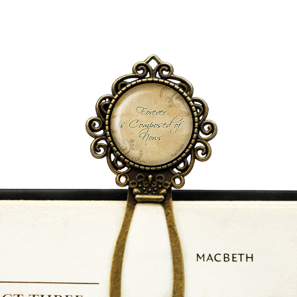 Emily Dickinson Forever is Composed of Nows Bronze Bookmark