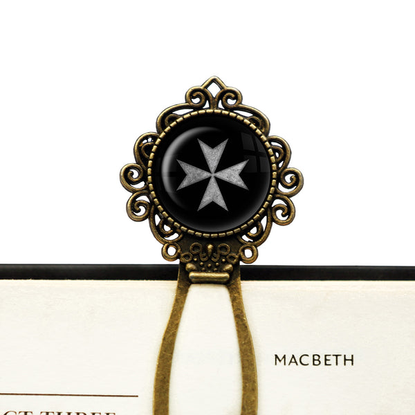 Worn Knights of Malta Hospitalier Hospitaller Bronze Bookmark