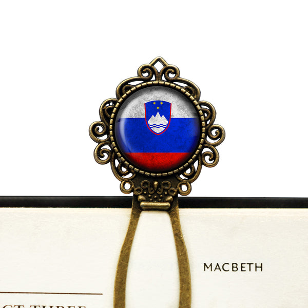 Slovenia Slovenian Flag Bronze Bookmark