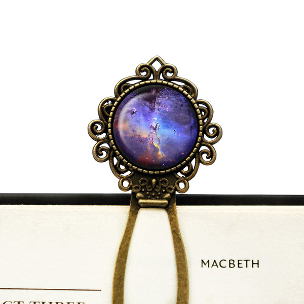 NASA Photograph Nebular Swirls Bronze Bookmark