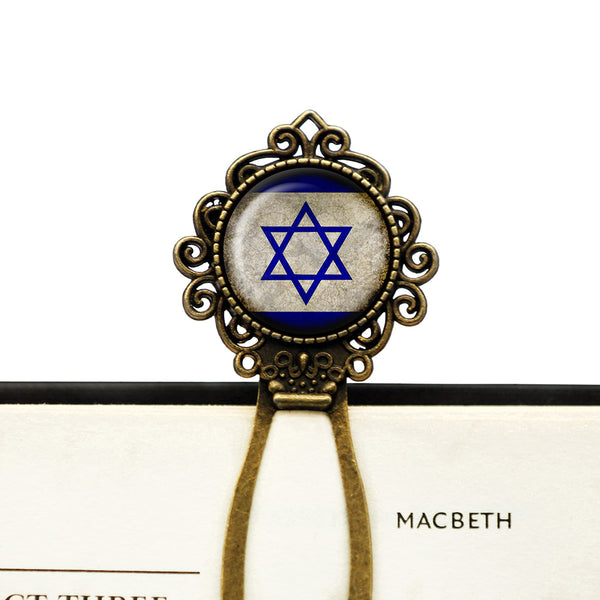 Israel Israeli Flag Bronze Bookmark