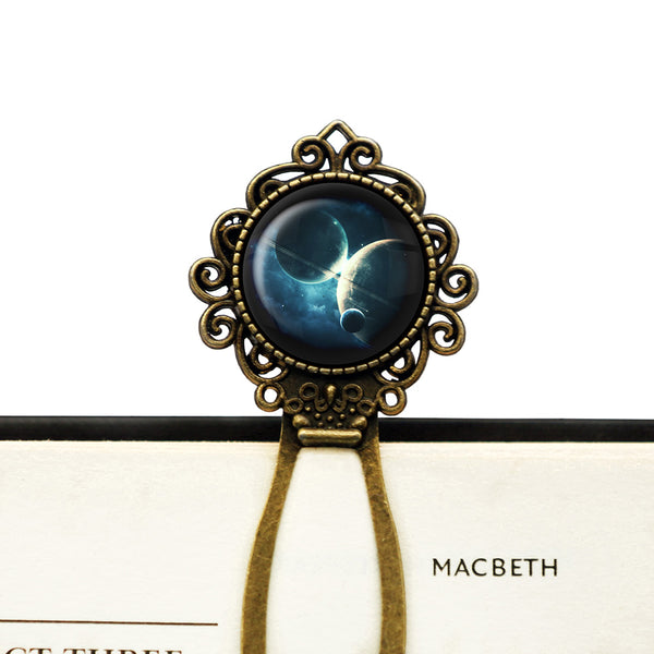 NASA Photograph Twin Planets Bronze Bookmark