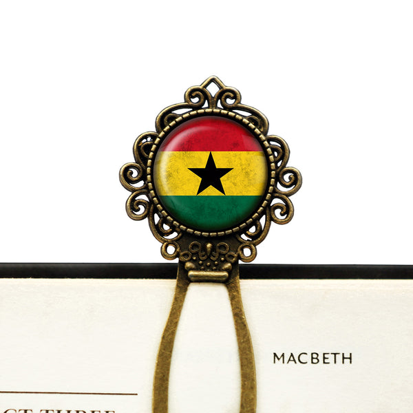 African Nation Ghana Flag Bronze Bookmark