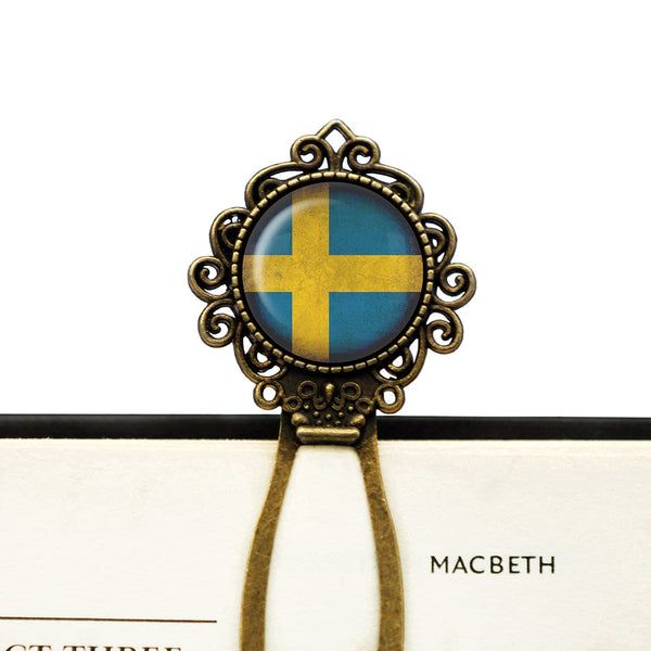 Sweden Swedish Flag Bronze Bookmark