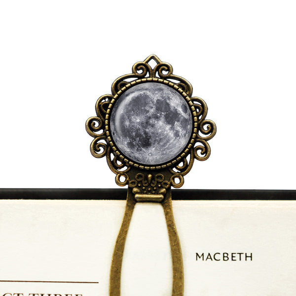 NASA Photograph The Moon Bronze Bookmark