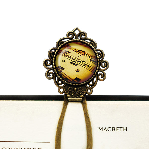 Sheet Music Musical Notes Bronze Bookmark