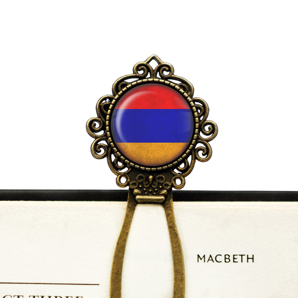 Armenia Armenian Flag Bronze Bookmark