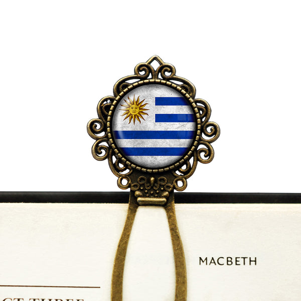 Uruguay Uruguayan Flag Bronze Bookmark
