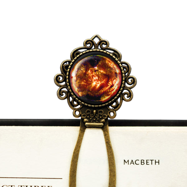 NASA Photograph Sun Fire Bronze Bookmark