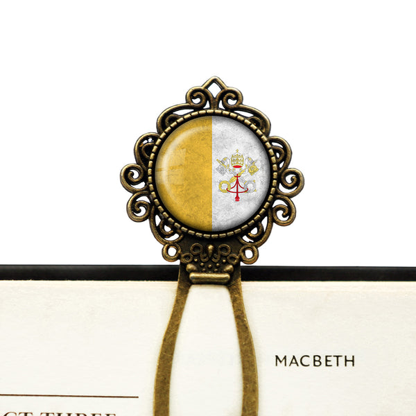 Vatican City Flag Bronze Bookmark