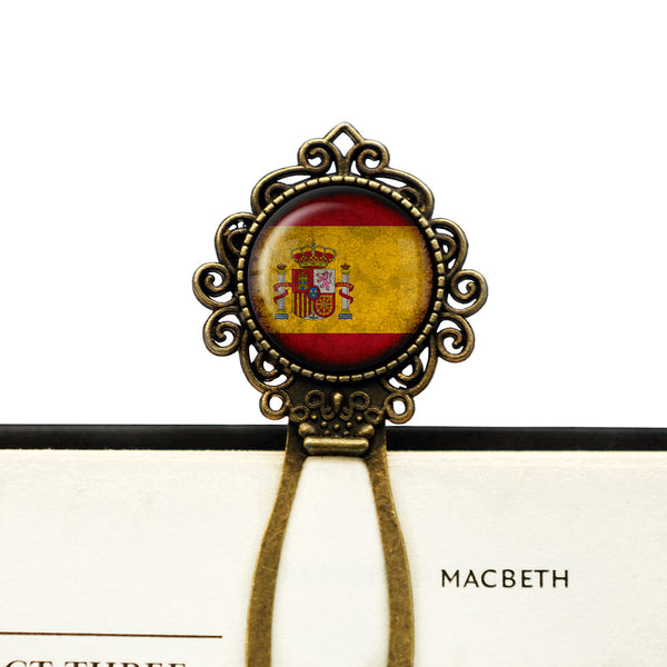 Spain Spanish España Flag Bronze Bookmark