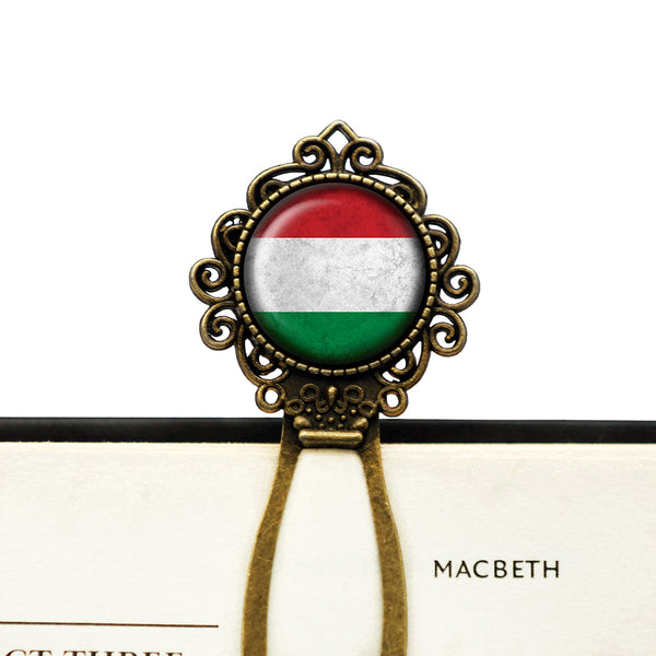 Hungary Hungarian Flag Bronze Bookmark