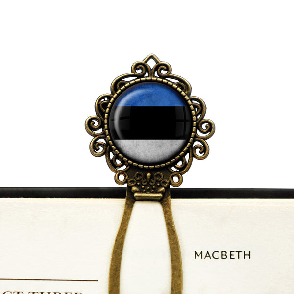 Estonia Estonian Flag Bronze Bookmark