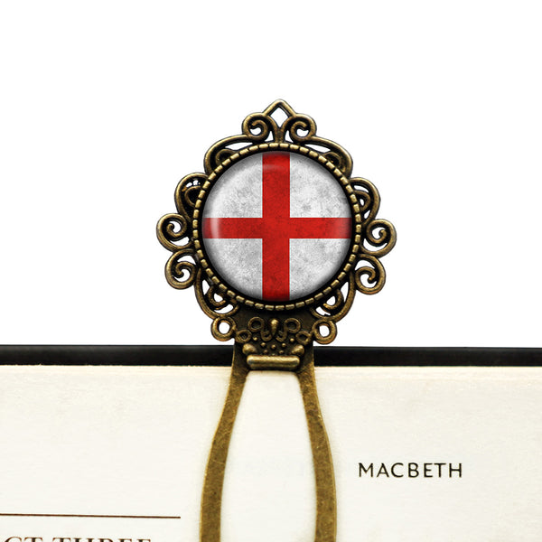 England English Flag Bronze Bookmark