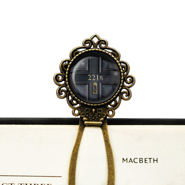 Sherlock Holmes Room 221B Bronze Bookmark