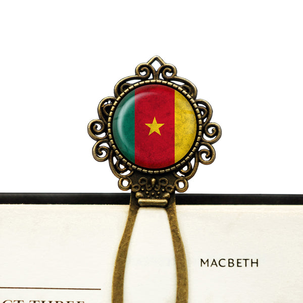 African Nation Cameroon Flag Bronze Bookmark
