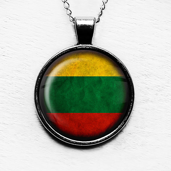 Lithuania Lithuanian Flag Pendant & Necklace