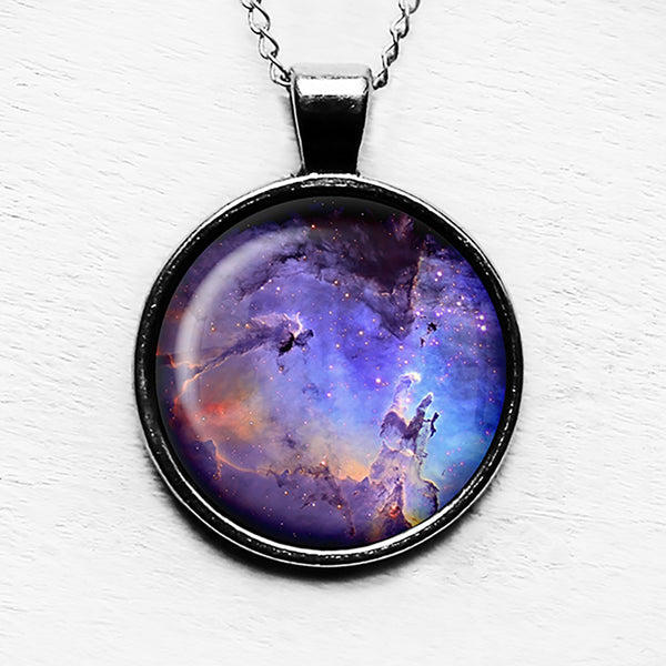 NASA Photograph Nebula Swirls Pendant & Necklace