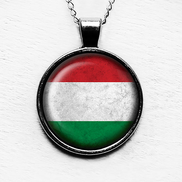 Hungary Hungarian Flag Pendant & Necklace